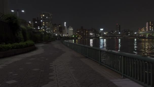 Tóquio Sumida River Night View — Vídeo de Stock