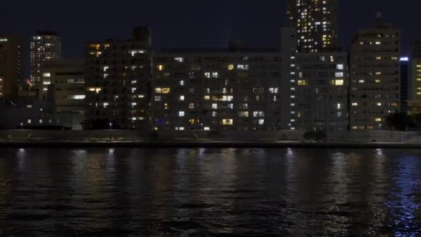 Tokyo Sumida River Night View — стокове відео