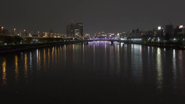 Tokió Sumida River Night View — Stock videók