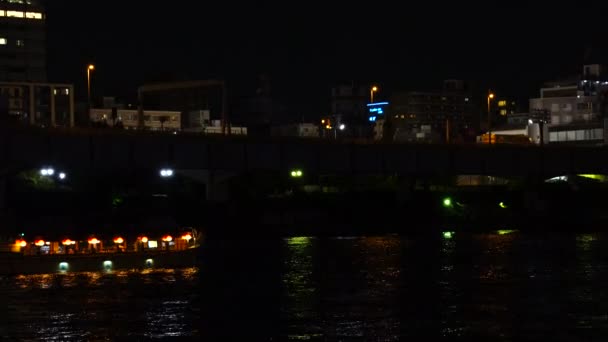 Tóquio Sumida River Night View — Vídeo de Stock