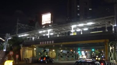 Tokyo Liidabashi Gece Manzarası 2021 Haziran