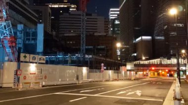 Tokyo yeniden geliştirme planlanan site gece görüntüsü 