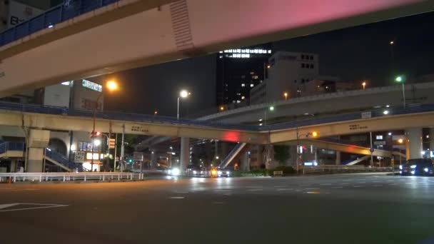Tokyo Iidabashi Vista Notturna 2021Giu — Video Stock
