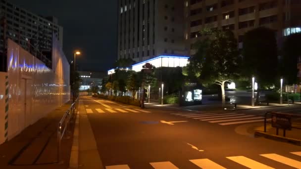 Tokyo Iidabashi Nachtzicht 2021Jun — Stockvideo