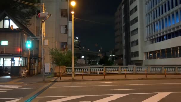 Tokyo Suidobashi Night View 2021Juni — Stockvideo