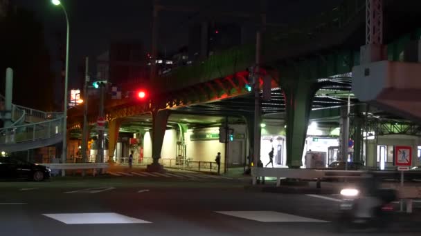 Tokio Suidobashi Nachtsicht 2021Juni — Stockvideo