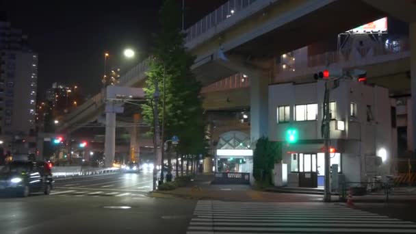 Tokyo Azabu Jyuban Night View 2021 1May — стокове відео