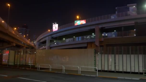 Tokio Azabu Jyuban Nachtansicht 2021Mai — Stockvideo