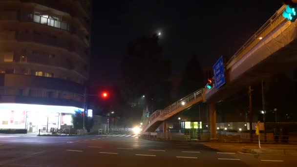 5月20日至21日东京Shirokane Takanawa夜景 — 图库视频影像
