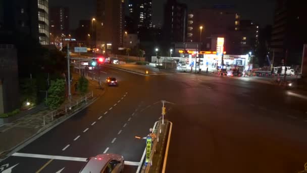 Tokyo Shirokane Takanawa Gece Görüşü 2021 Mayıs — Stok video