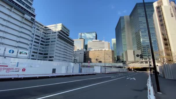 Tokyo Tokiwabashi Planeras För Ombyggnad — Stockvideo