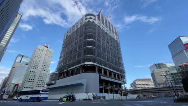 Tokióban Tokiwabashi Újjáépítését Tervezték — Stock videók