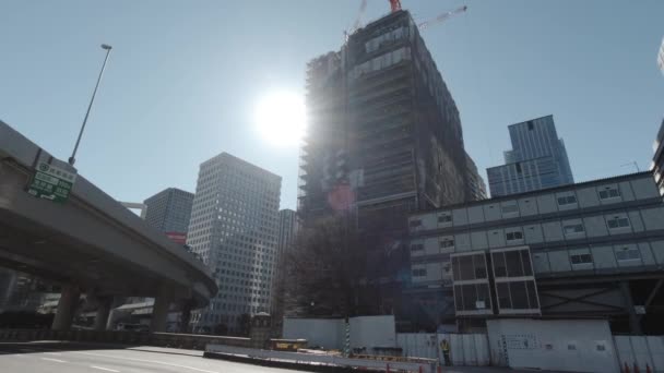 Tokiwabashi Sanierung Tokio Geplant — Stockvideo