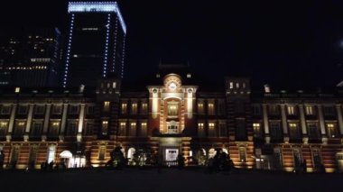 Tokyo istasyonu Otemachi marunouchi Gece Manzarası
