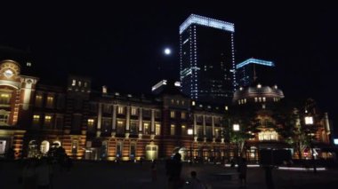 Tokyo istasyonu Otemachi marunouchi Gece Manzarası