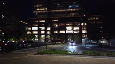 Tokyo istasyonu Otemachi marunouchi Gece Manzarası