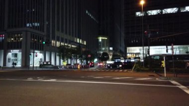Tokyo istasyonu Otemachi marunouchi Gece Manzarası