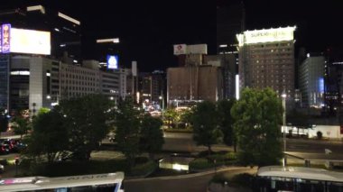 Tokyo istasyonu Otemachi marunouchi Gece Manzarası