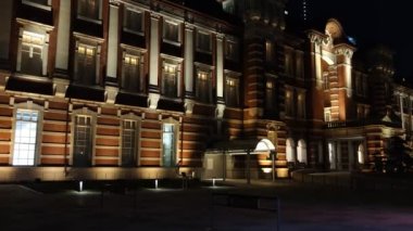 Tokyo istasyonu Otemachi marunouchi Gece Manzarası