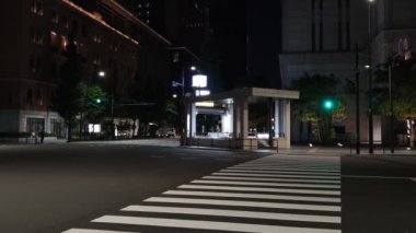 Tokyo istasyonu Otemachi marunouchi Gece Manzarası