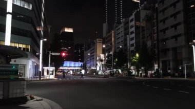 Tokyo istasyonu Otemachi marunouchi Gece Manzarası