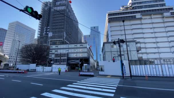 Tóquio Tokiwabashi Redesenvolvimento Planejado — Vídeo de Stock