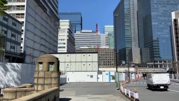 Tokyo Tokiwabashi Planeras För Ombyggnad — Stockvideo