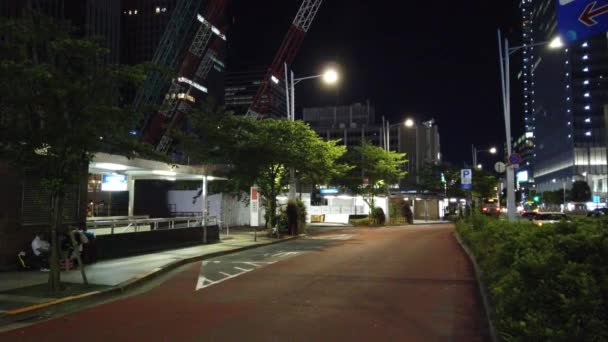Tokioter Bahnhof Otemachi Marunouchi Night View — Stockvideo