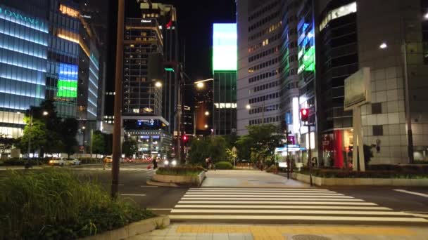 Tokio Stacja Otemachi Marunouchi Night View — Wideo stockowe