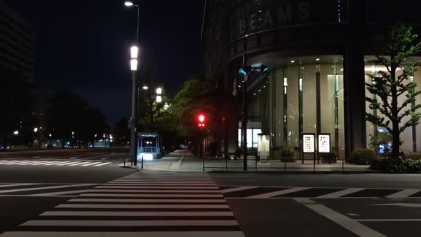 Tokiói Állomás Otemachi Marunouchi Night View — Stock videók