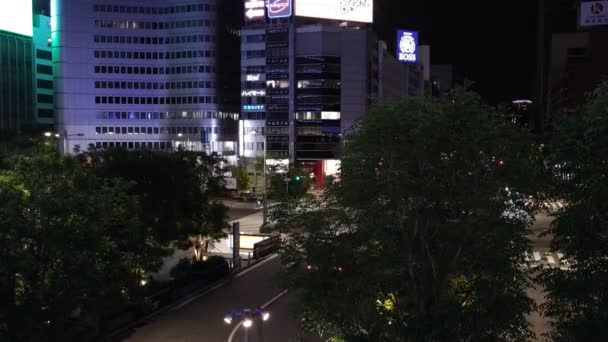 Stasiun Tokyo Otemachi Marunouchi Night View — Stok Video