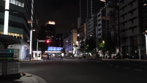 Tokyo Station Otemachi Marunouchi Night View — Stock Video