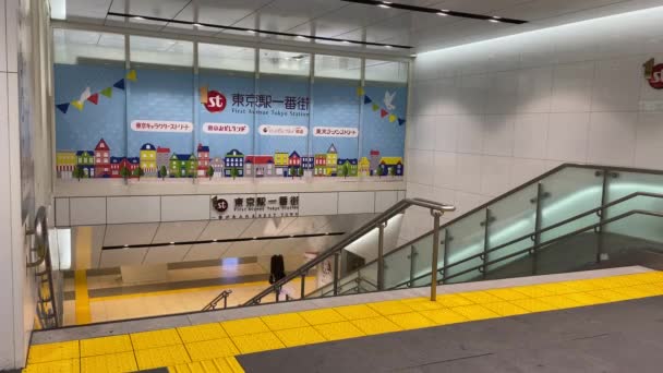 Estación Tokio Otemachi Marunouchi — Vídeos de Stock