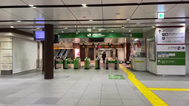 Tokioter Bahnhof Otemachi Marunouchi — Stockvideo