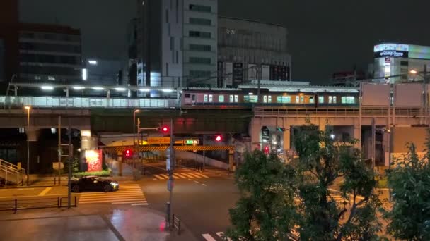 Tokyo Akihabara Nachtsicht — Stockvideo