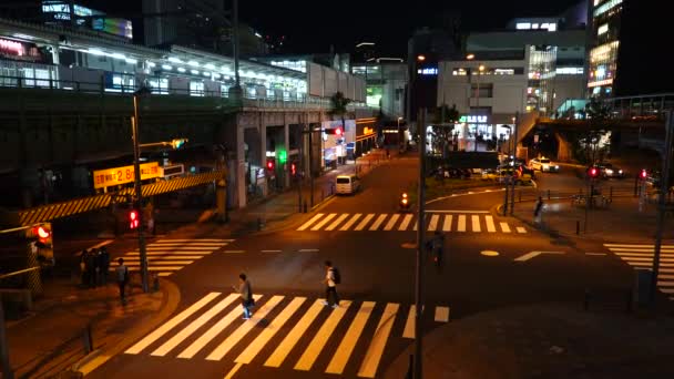 Tokio Akihabara Vista Nocturna — Vídeos de Stock