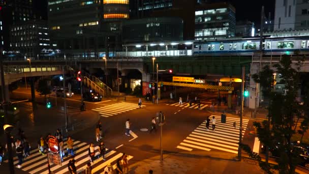 Tokio Akihabara Vista Nocturna — Vídeos de Stock