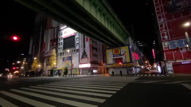 Ночной Вид Токио Акияра — стоковое видео