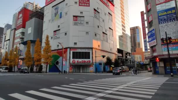 Tokyo Akihabara Wczesny Ranek — Wideo stockowe