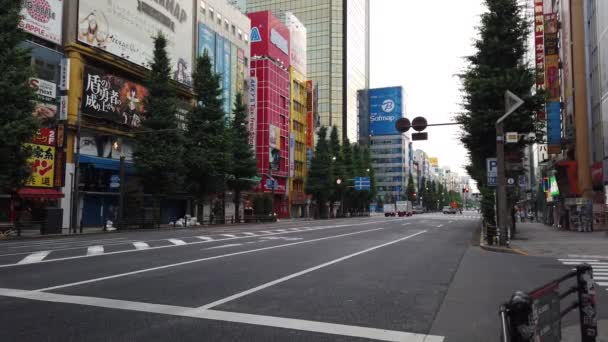 Tokyo Akihabara Wczesny Ranek — Wideo stockowe