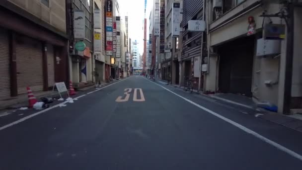 Tokyo Ginza Yeni Yıl Bisikleti — Stok video