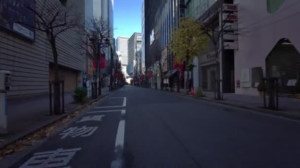 Tokyo Ginza Новогодний Велоспорт — стоковое видео