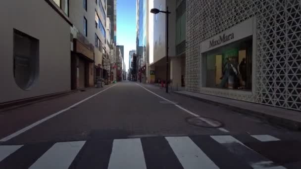 Tokio Ginza Neujahrsradfahren — Stockvideo