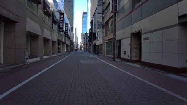 Tokyo Ginza Yeni Yıl Bisikleti — Stok video