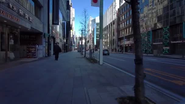 Tokio Ginza Nowy Rok Kolarstwo — Wideo stockowe