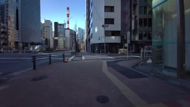 Tokio Ginza Año Nuevo Ciclismo — Vídeos de Stock