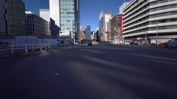 Tokios Neujahrsradfahren — Stockvideo