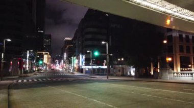 Tokyo Nihonbashi Gece Manzarası