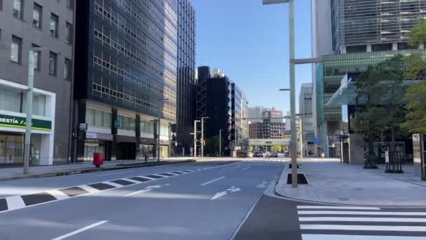 Νιχονμπάσι Στην Ιαπωνία Tokyo Landscape Day — Αρχείο Βίντεο