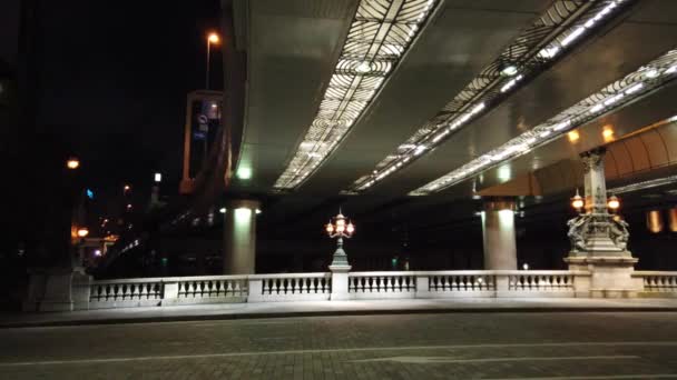 Tokio Nihonbashi Vista Nocturna — Vídeos de Stock